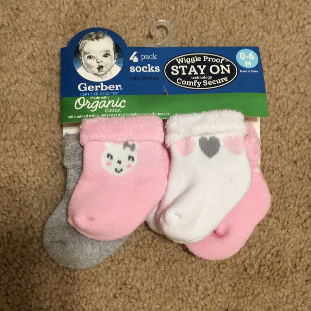 Baby girl 0-6 month socks